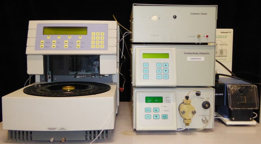 Costech ion chromatography system with Spark Midas autosampler.