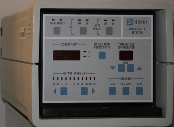 Dionex conductivity detector