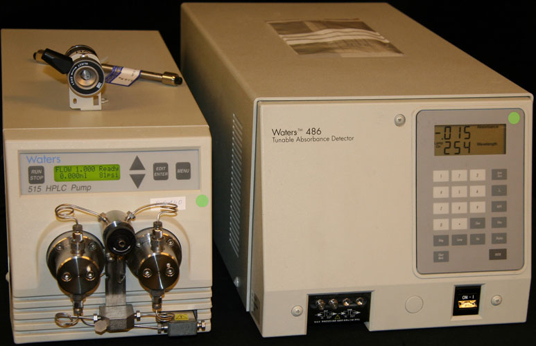 Waters 515 pump and Waters 486 UV-VIS detector
